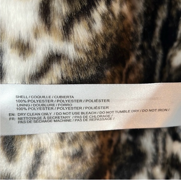 Band Of The Free‎ / NWT / Wildcat Faux Fur Crop Jacket / Ivory & Black - Picture 7 of 8